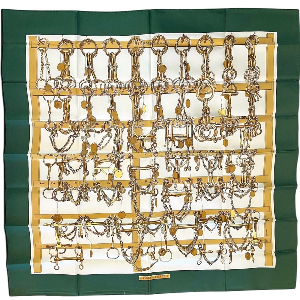 Vintage Hermes Silk Scarf Carre 90